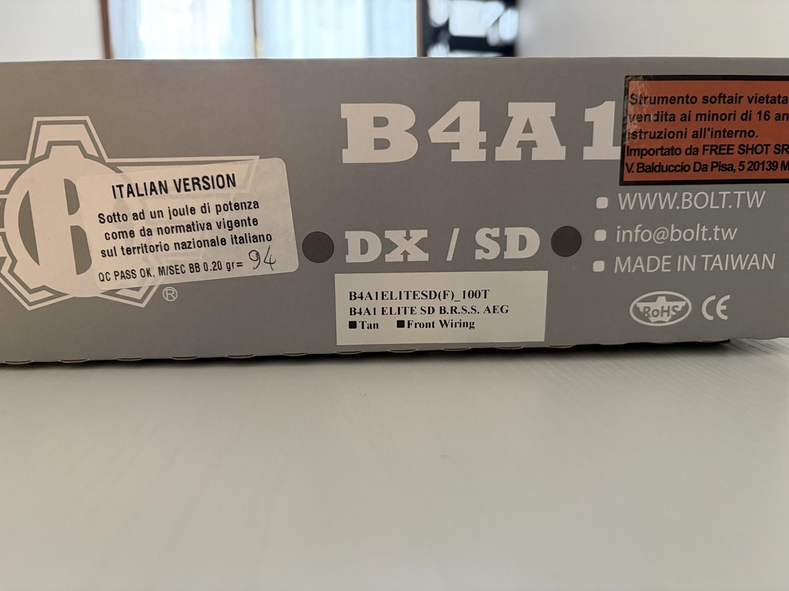 BOLT B4A1 Elite Dark Earth – Softair elettrico con rinculo B.R.S.S.