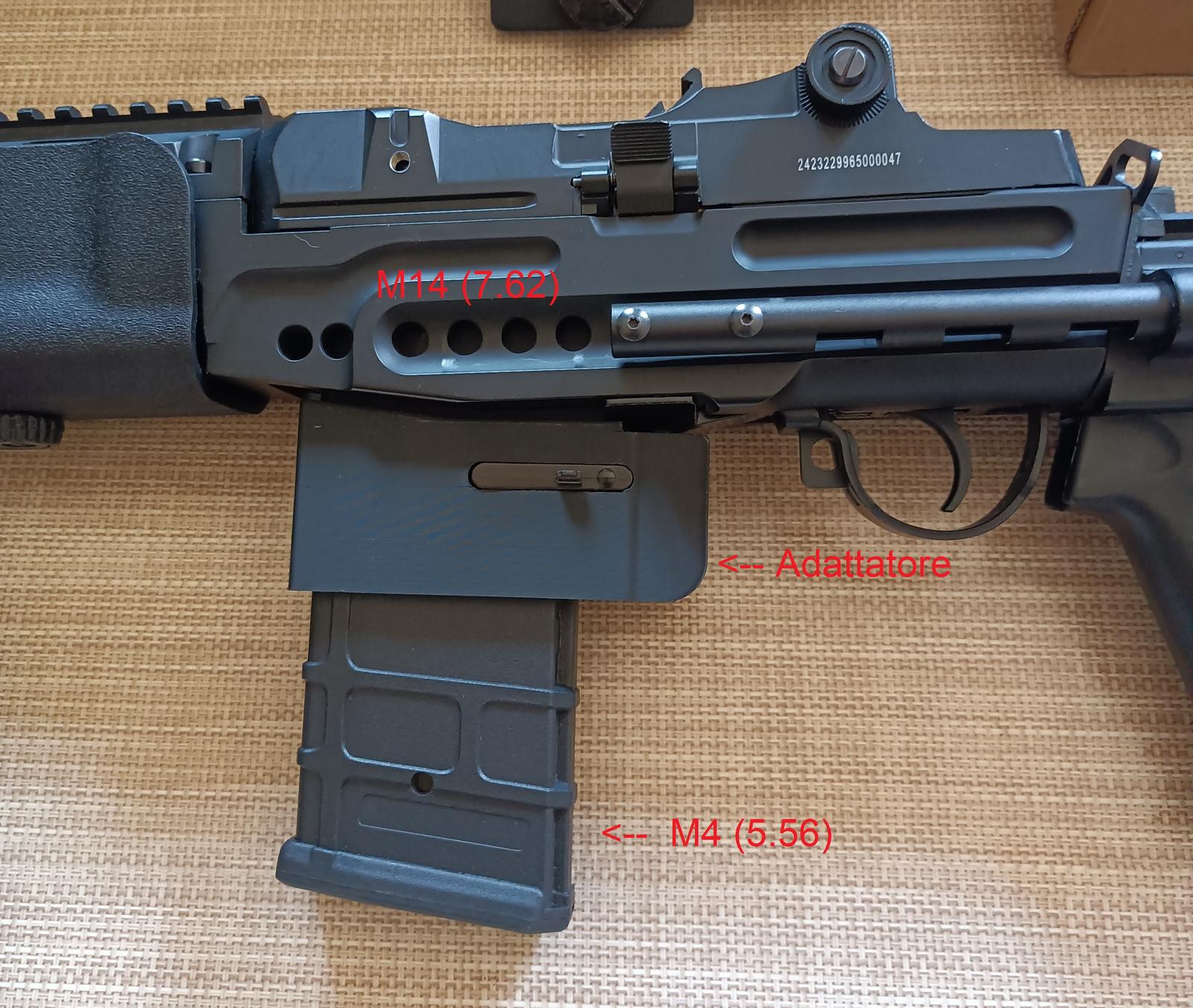 adattatore caricatori per M14