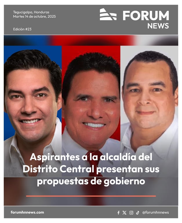 Aspirantes a la alcaldía del Distrito Central presentan sus propuestas de gobierno