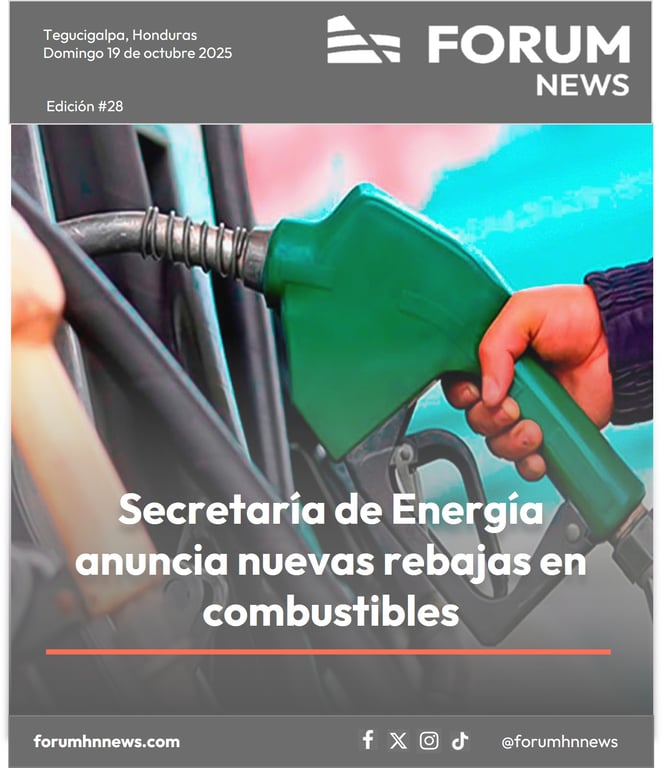 Secretaría de Energía anuncia nuevas rebajas en combustibles a partir del lúnes 20 de octubre