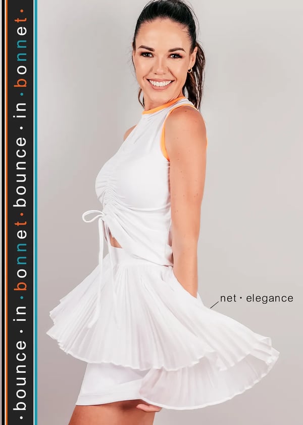 the net • elegance skirt | white - Image 2