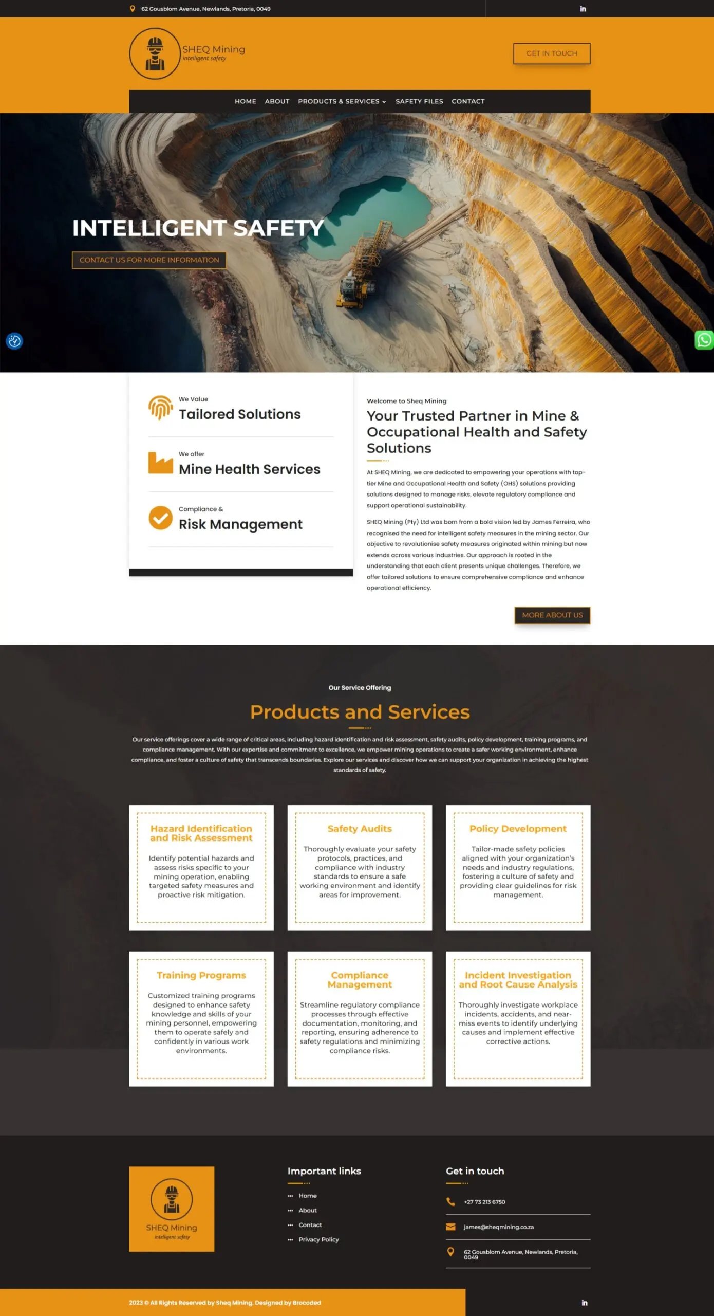 sheqmining.co.za | by Brocoded sheqmining.co.za | By Brocoded
