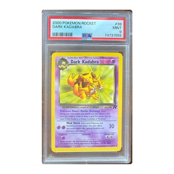 PSA 9 - Dark Kadabra #39/82