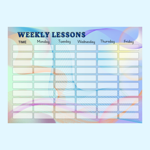 Back To School | Timetables (English) | Lines