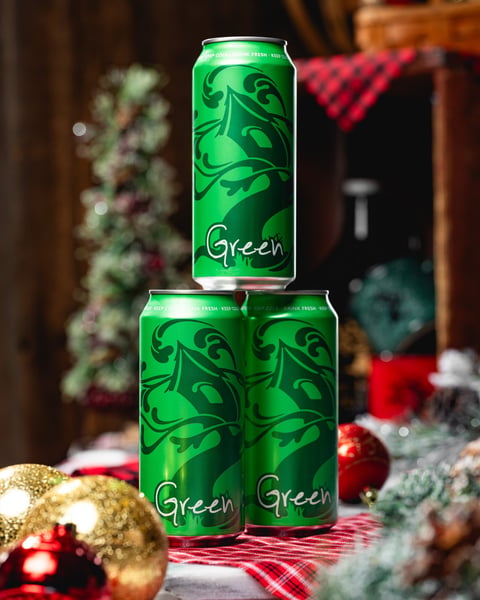 Can you believe that a full pallet of hops goes into every single batch of Green.