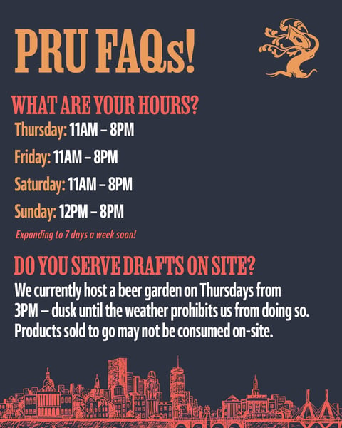 It’s Friday, and that means we’re open in Boston through the weekend!