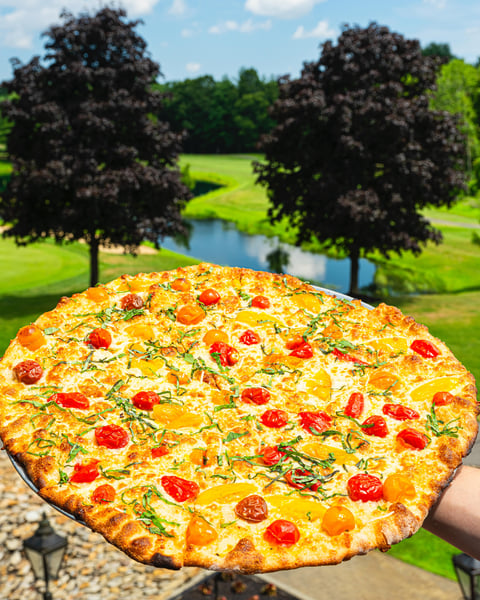 The coveted summer tomato pie is back in Deerfield and Tewksbury! 🍅