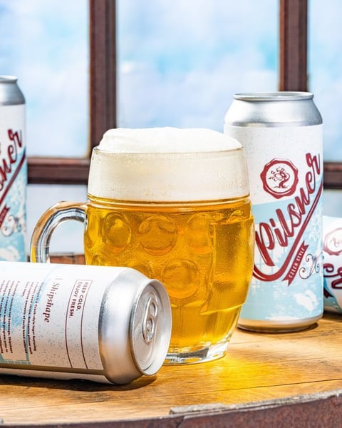 Shipshape is our Czech-style lager featuring a classic yeast strain, Bohemian pilsner malt, and copious amounts of ze…