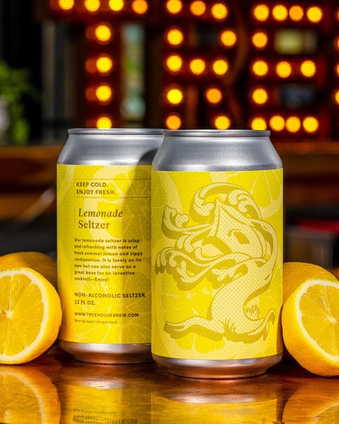 We're planning ahead for warm weather so to kick off Patriot's Day we're running some fresh Lemonade Seltzer!