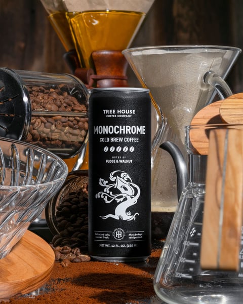 We're putting a bow on the day's coffee deluge with a fresh batch of the OG, Monochrome.