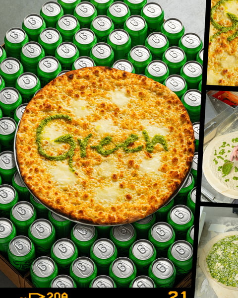If you haven’t heard, the pizza of the month is very Green.