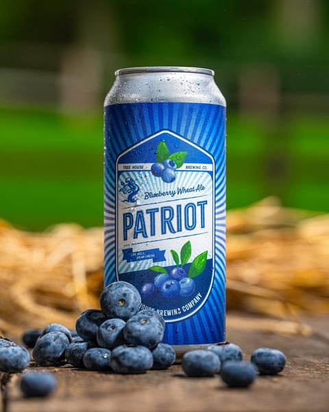 Patriot is our Blueberry Wheat Ale.