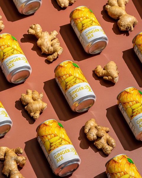 Whoa, ginger ale made with real ginger.