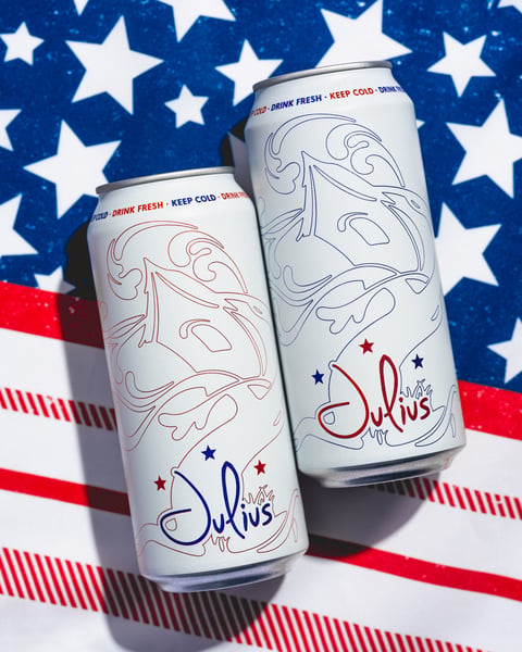 Not the only Julius today with a special coat - A couple of these guys, some hot dogs, and fireworks sound pretty goo…