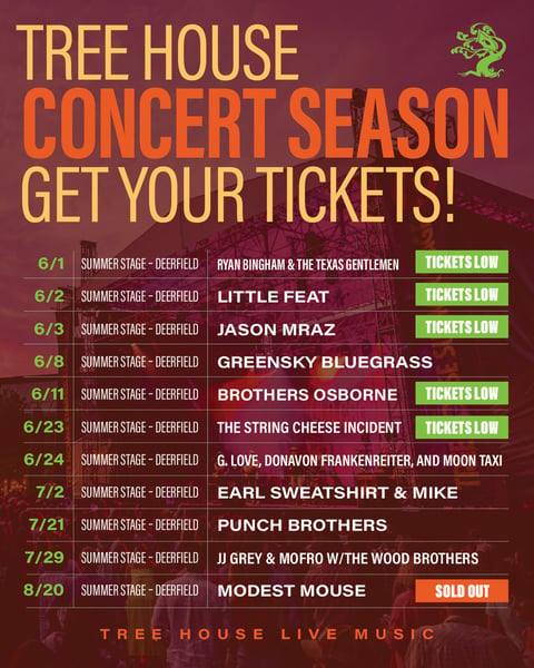 We’re gearing up for Summer Stage Season in a big way - If you’re not already tuned in to @treehouselivemusic , we’d…