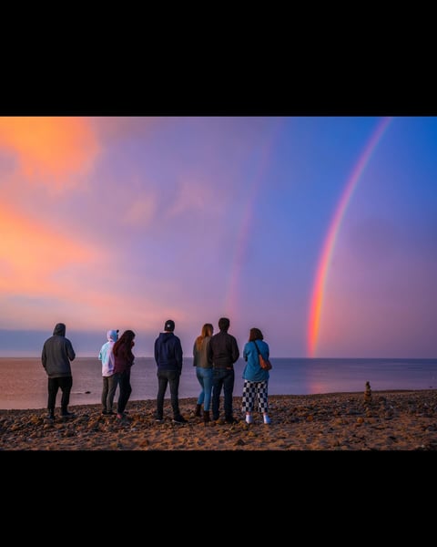 Nature gave us an incredible gift, and memory, this evening in Sandwich.