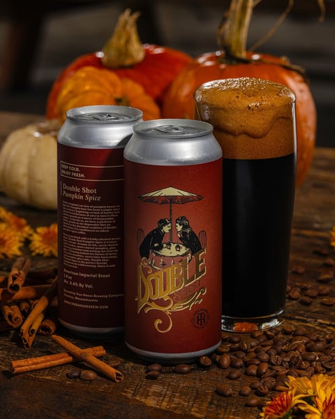 Not to be outdone, a rendition of Double Shot featuring the most beloved pumpkin spice is hitting hard today.