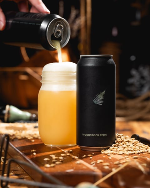 Woodstock Fern is a Double IPA and our farm and fermentory's first foray into our Fern series of hoppy beers. We blen…