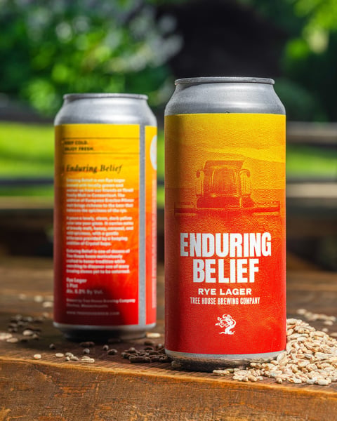 Enduring Belief is our Rye Lager brewed with locally grown and malted rye from our friends at Thrall Family Malt in C…