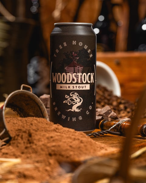 Woodstock Milk Stout pours pitch-black and features notes of hot cocoa, vanilla, caramel, and toasted grain. We've be…