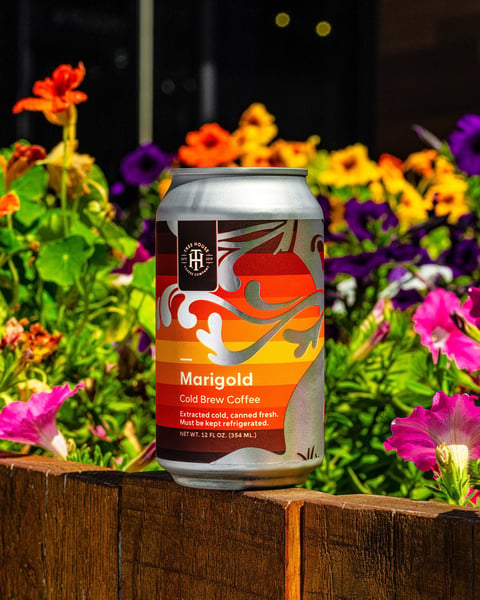 Starting this marvelous day with a marvelous fresh batch of our summertime cold brew blend, Marigold!