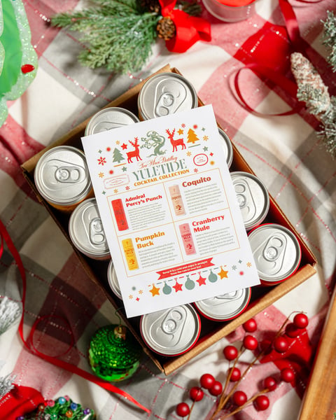 The Yuletide Cocktail Collection assorted 12-pack features curated highlights from this season’s cocktail offerings.