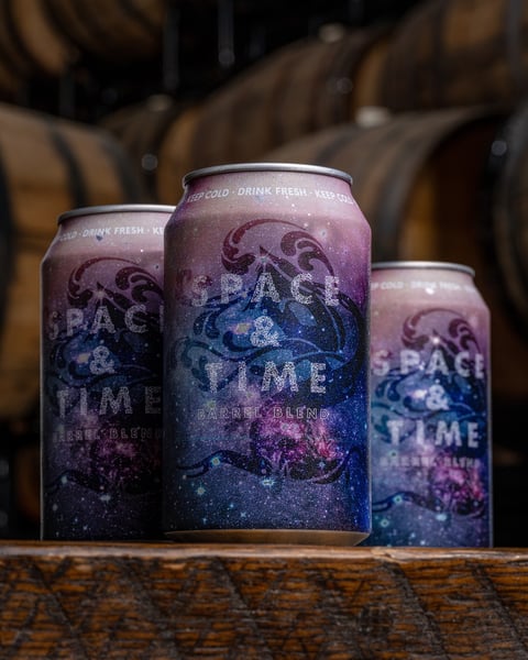 Built on a foundation of extraordinary European roasted and crystal malts, Space & Time Barrel Blend is a double-mash…