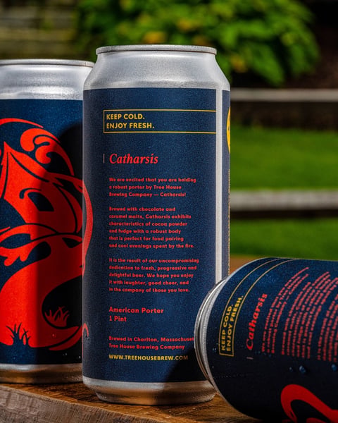 Catharsis, our porter, drinks with an incredible flavor akin to fudge.