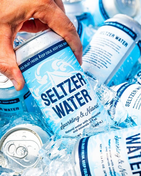 Starting the week off with a fresh round of our sparking water - how appropriate!