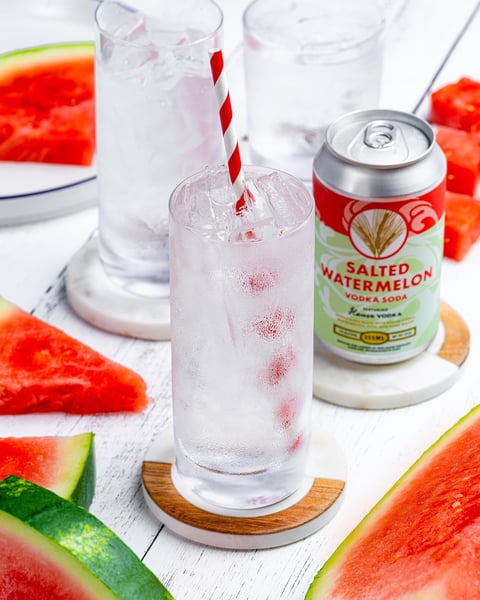 Watermelon + a hint of salinity + House Vodka = Summertime drinking bliss.