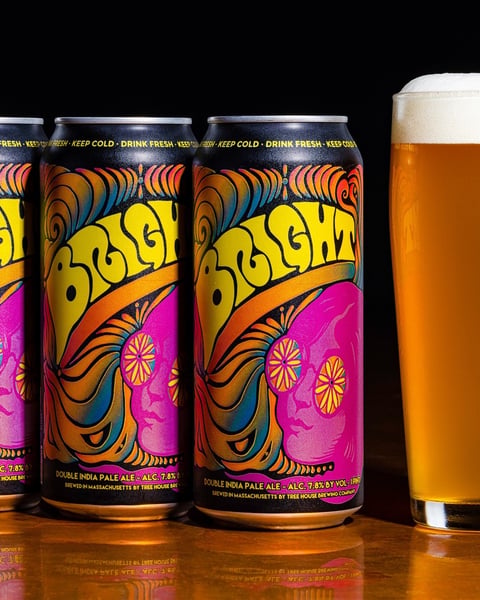 Proper Bright cans are spinning off the line, and bringing vibrant Mosaic hop refreshment to all locations today.🔆😎🔆