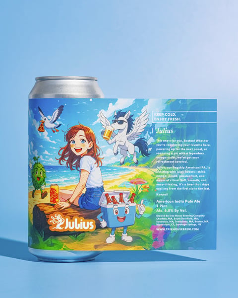 Anime Boston is right around the corner from us at the Pru, so we made this exclusive-to-Boston Julius can to celebrate.