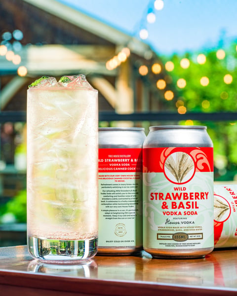 Wild Strawberry & Basil Vodka soda has returned!