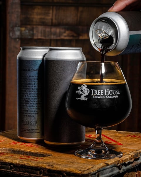Space & Time - a classic Imperial Stout filled with hearty chocolate-forward flavor and a hearty body to keep you war…