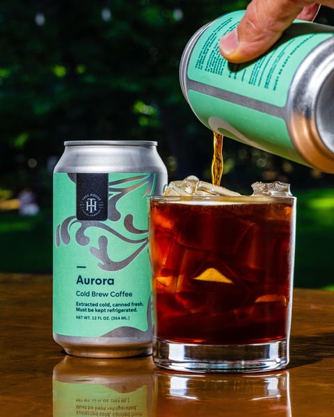 It's a beautiful pair of cold brews this morning, with a fresh round of Aurora hitting our coolers!