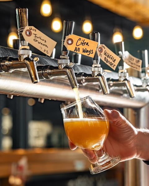 This afternoon we tapped a single half barrel of Citra All Ways in each Tree House taproom.