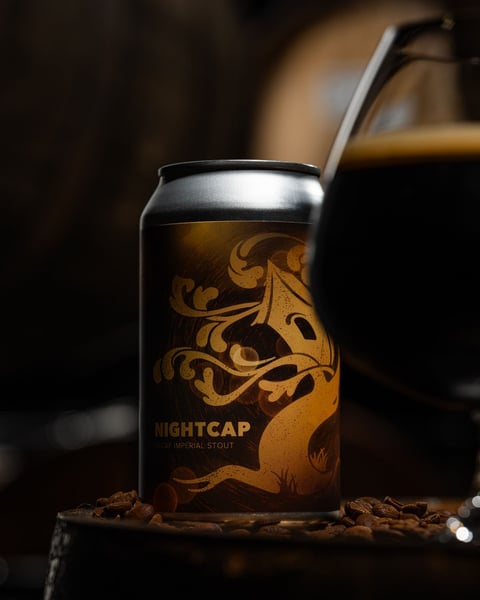 Nightcap is a novel barrel-blended Imperial Stout conditioned atop Bokeh Decaf cold brew from Tree House Coffee Roast…
