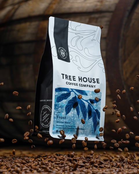 In addition to the cold brew rendition, we have this year's winter blend as whole beans!