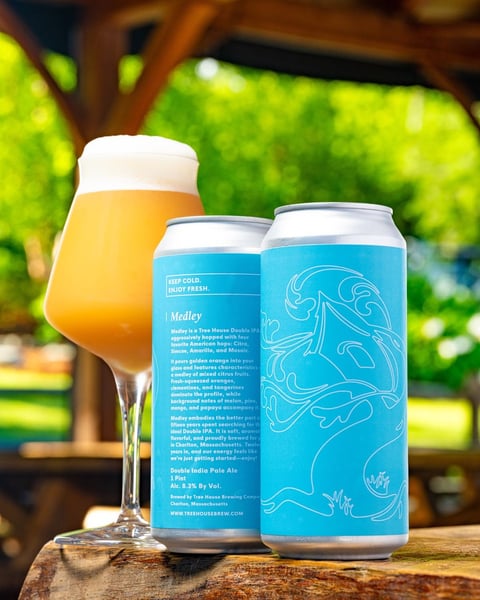 Medley is a Tree House Double IPA aggressively hopped with four favorite American hops: Citra, Simcoe, Amarillo, and…