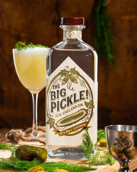 A fresh batch of our innovative pickle gin has returned to our shelves today.