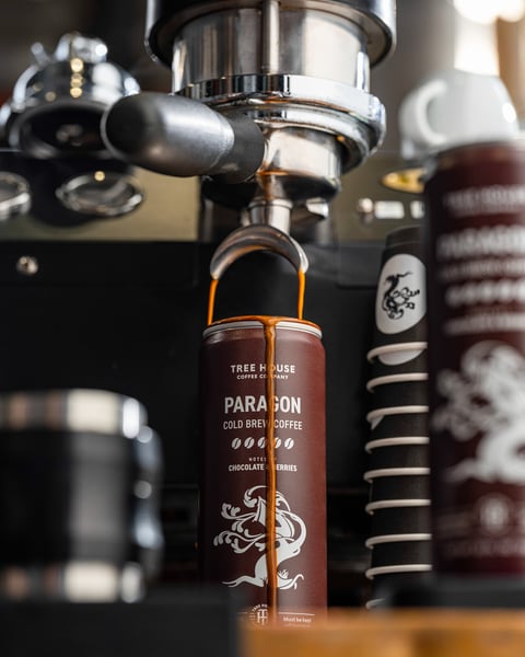 Paragon is our espresso-blend cold brew, full of chocolate notes and a wisp of dark berries on the finish.