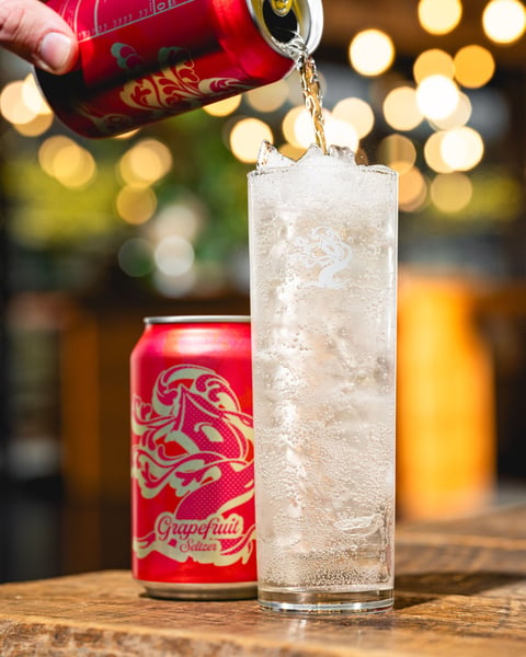 Grapefruit and seltzer water are a match made in heaven.