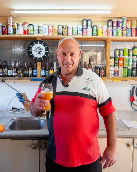 This is Ross. Ross is an aircraft mechanic, mega rugby fan, and dedicated homebrewer and distiller. The hop selection…