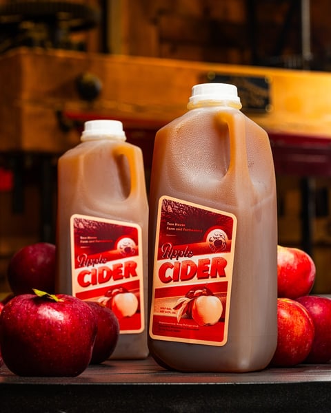 We look forward to this day year-round: our fresh, unpasteurized cider has returned to our coolers.