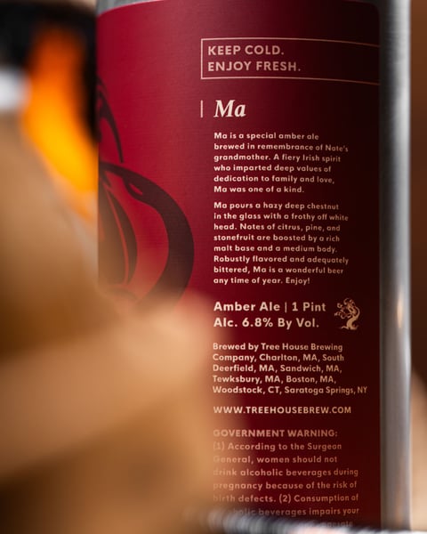 Ma, our Amber Ale, returns to welcome autumn.