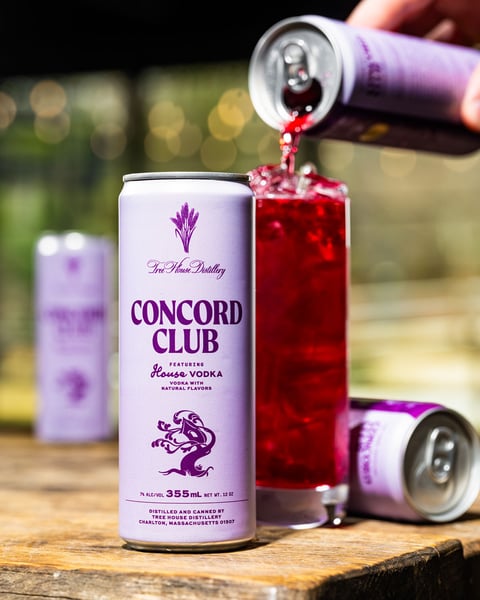 Our take on the classic tranfusion cocktail, our Concord Club is all about balance.