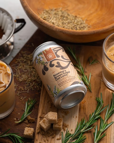 Speaking of innovation from the roastery, we are pleased to introduce our Rosemary Brown Sugar Oat Latte.