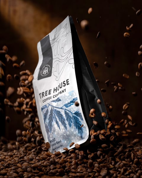 A cold and frosty morning calls for the season's first batch of Frost, our Winter Blend of Tree House coffee!