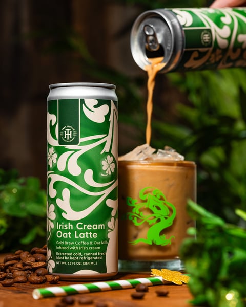 You guys gobbled up round one of our Irish Cream Oat Latte we had to quickly make another one for ya.