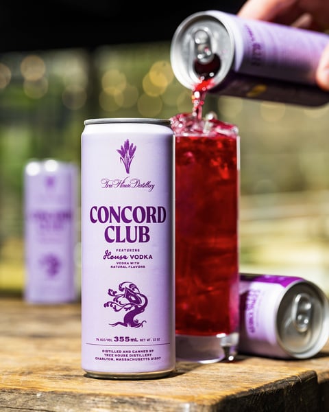 Our take on the classic Transfusion cocktail - 'Concord Club' - is absolutely brimming with flavor.